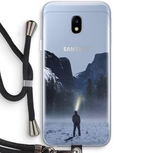 CaseCompany Wanderlust: Samsung Galaxy J3 (2017) Transparant Hoesje met koord