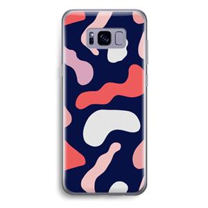 CaseCompany Memphis Shapes Pink: Samsung Galaxy S8 Plus Transparant Hoesje