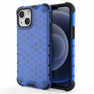 Lunso Honinggraat Armor Backcover hoes - iPhone 13 Pro - Blauw