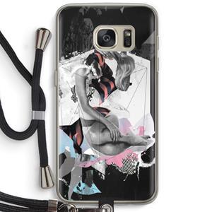 CaseCompany Camouflage de sommeil: Samsung Galaxy S7 Transparant Hoesje met koord