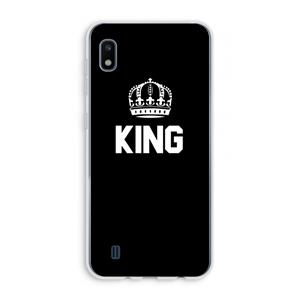 CaseCompany King zwart: Samsung Galaxy A10 Transparant Hoesje