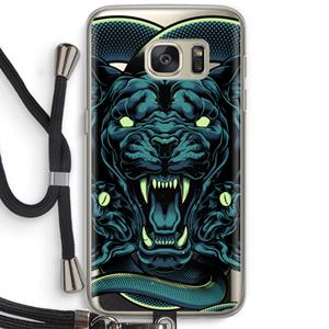 CaseCompany Cougar and Vipers: Samsung Galaxy S7 Transparant Hoesje met koord
