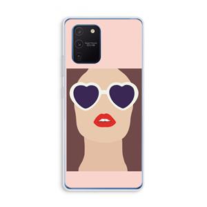 CaseCompany Red lips: Samsung Galaxy Note 10 Lite Transparant Hoesje