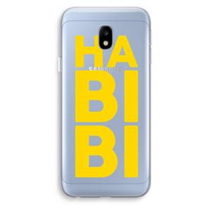 CaseCompany Habibi Blue: Samsung Galaxy J3 (2017) Transparant Hoesje