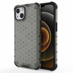 Lunso Honinggraat Armor Backcover hoes - iPhone 13 - Zwart
