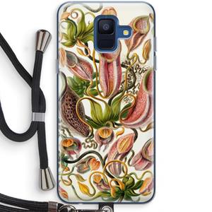 CaseCompany Haeckel Nepenthaceae: Samsung Galaxy A6 (2018) Transparant Hoesje met koord