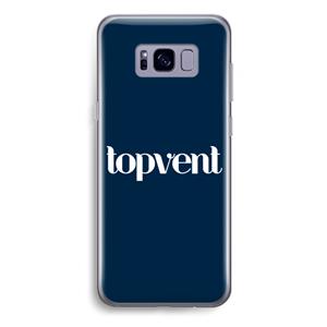 CaseCompany Topvent Navy: Samsung Galaxy S8 Plus Transparant Hoesje