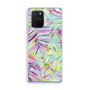 CaseCompany Tropical Palms Blue: Samsung Galaxy Note 10 Lite Transparant Hoesje
