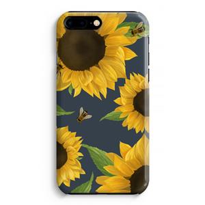 CaseCompany Sunflower and bees: iPhone 8 Plus Volledig Geprint Hoesje