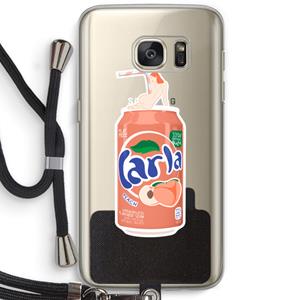 CaseCompany S(peach)less: Samsung Galaxy S7 Transparant Hoesje met koord