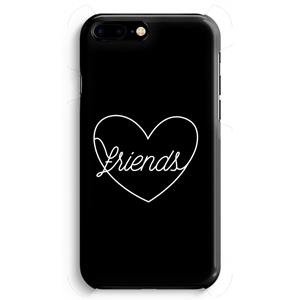 CaseCompany Friends heart black: iPhone 8 Plus Volledig Geprint Hoesje