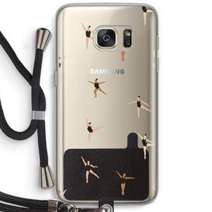 CaseCompany Dancing #1: Samsung Galaxy S7 Transparant Hoesje met koord