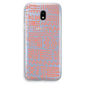 CaseCompany Marrakech Pink: Samsung Galaxy J3 (2017) Transparant Hoesje