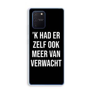 CaseCompany Meer verwacht - Zwart: Samsung Galaxy Note 10 Lite Transparant Hoesje