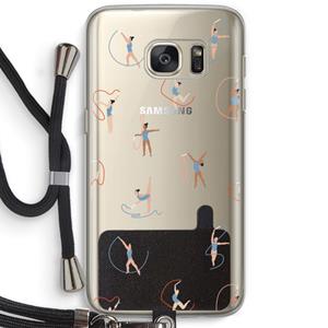 CaseCompany Dancing #3: Samsung Galaxy S7 Transparant Hoesje met koord