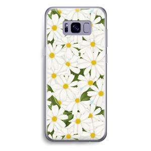CaseCompany Summer Daisies: Samsung Galaxy S8 Plus Transparant Hoesje