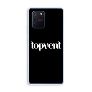 CaseCompany Topvent Zwart: Samsung Galaxy Note 10 Lite Transparant Hoesje