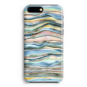 CaseCompany Watercolor Agate: iPhone 8 Plus Volledig Geprint Hoesje