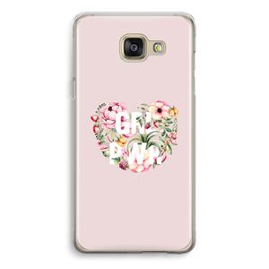 CaseCompany GRL PWR Flower: Samsung Galaxy A5 (2016) Transparant Hoesje