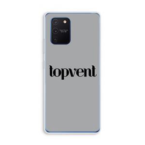 CaseCompany Topvent Grijs Zwart: Samsung Galaxy Note 10 Lite Transparant Hoesje