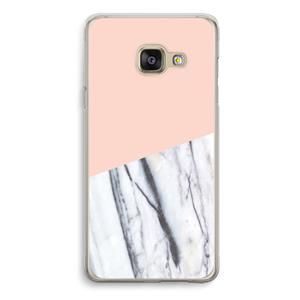 CaseCompany A touch of peach: Samsung Galaxy A3 (2016) Transparant Hoesje