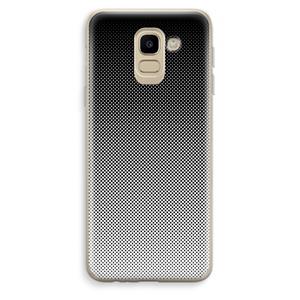 CaseCompany Musketon Halftone: Samsung Galaxy J6 (2018) Transparant Hoesje