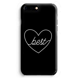 CaseCompany Best heart black: iPhone 8 Plus Volledig Geprint Hoesje