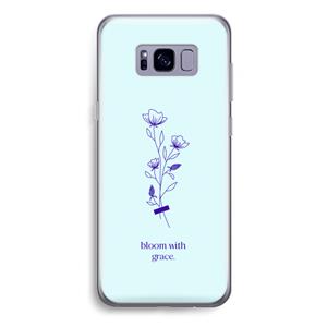 CaseCompany Bloom with grace: Samsung Galaxy S8 Plus Transparant Hoesje