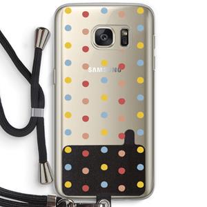 CaseCompany Bollen: Samsung Galaxy S7 Transparant Hoesje met koord
