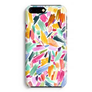 CaseCompany Watercolor Brushstrokes: iPhone 8 Plus Volledig Geprint Hoesje