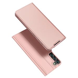 Dux Ducis Slim bookcase hoes - Samsung Galaxy S22 Plus - Rose Goud