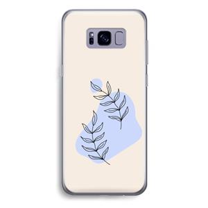 CaseCompany Leaf me if you can: Samsung Galaxy S8 Plus Transparant Hoesje