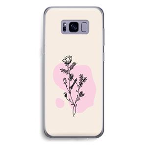 CaseCompany Roses are red: Samsung Galaxy S8 Plus Transparant Hoesje