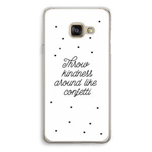 CaseCompany Confetti: Samsung Galaxy A3 (2016) Transparant Hoesje
