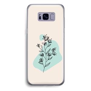 CaseCompany Violets are blue: Samsung Galaxy S8 Plus Transparant Hoesje