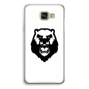 CaseCompany Angry Bear (white): Samsung Galaxy A5 (2016) Transparant Hoesje