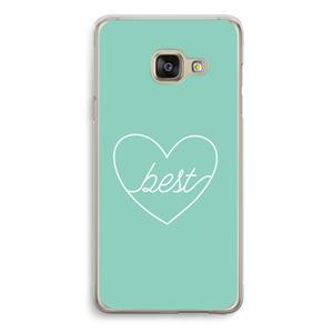 CaseCompany Best heart pastel: Samsung Galaxy A3 (2016) Transparant Hoesje