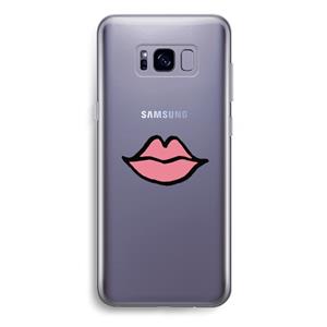 CaseCompany Kusje: Samsung Galaxy S8 Plus Transparant Hoesje