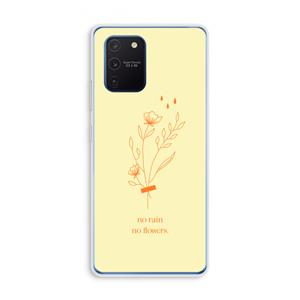 CaseCompany No rain no flowers: Samsung Galaxy Note 10 Lite Transparant Hoesje