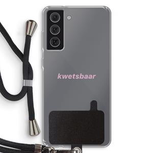 CaseCompany kwetsbaar: Samsung Galaxy S21 FE Transparant Hoesje met koord