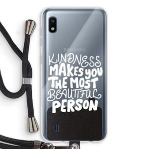 CaseCompany The prettiest: Samsung Galaxy A10 Transparant Hoesje met koord