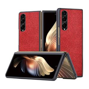 Lunso Canvas cover hoes - Samsung Galaxy Z Fold3 - Rood