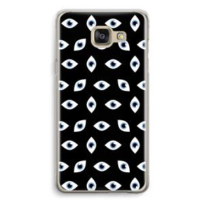 CaseCompany Eyes pattern: Samsung Galaxy A5 (2016) Transparant Hoesje