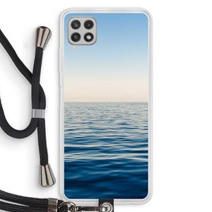 CaseCompany Water horizon: Samsung Galaxy A22 4G Transparant Hoesje met koord