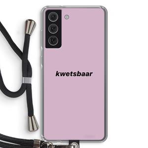 CaseCompany kwetsbaar: Samsung Galaxy S21 FE Transparant Hoesje met koord