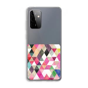 CaseCompany Gekleurde driehoekjes: Samsung Galaxy A72 Transparant Hoesje