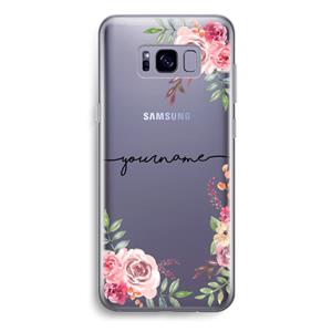 CaseCompany Rozen: Samsung Galaxy S8 Plus Transparant Hoesje