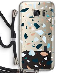 CaseCompany Terrazzo N°13: Samsung Galaxy S7 Transparant Hoesje met koord