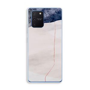 CaseCompany Stone White: Samsung Galaxy Note 10 Lite Transparant Hoesje