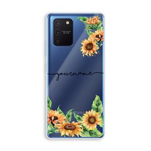 CaseCompany Zonnebloemen: Samsung Galaxy Note 10 Lite Transparant Hoesje